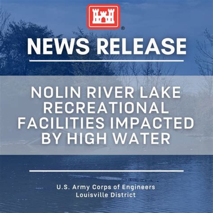 How high is the water at Nolin Lake?