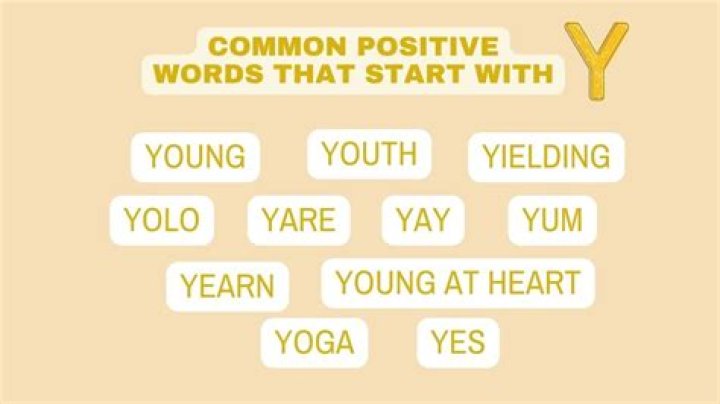 How many describing words are there that start with Y?