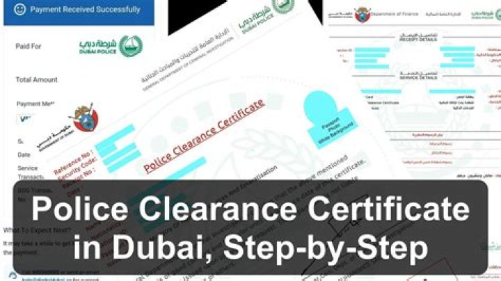 How many months is the validity of police clearance in Dubai?