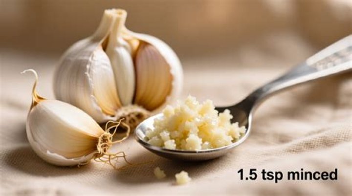 How many teaspoons is 3 cloves garlic minced?