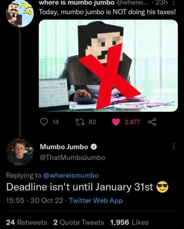What does mumbo jumbo say?