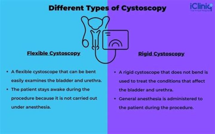 What is the difference between cystoscopy and cystogram?