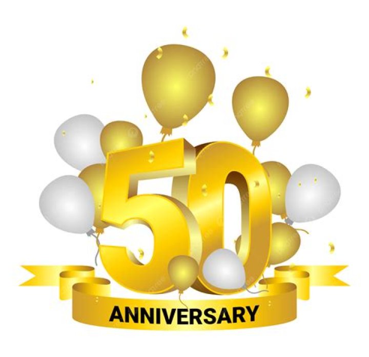 What represents 50th anniversary?